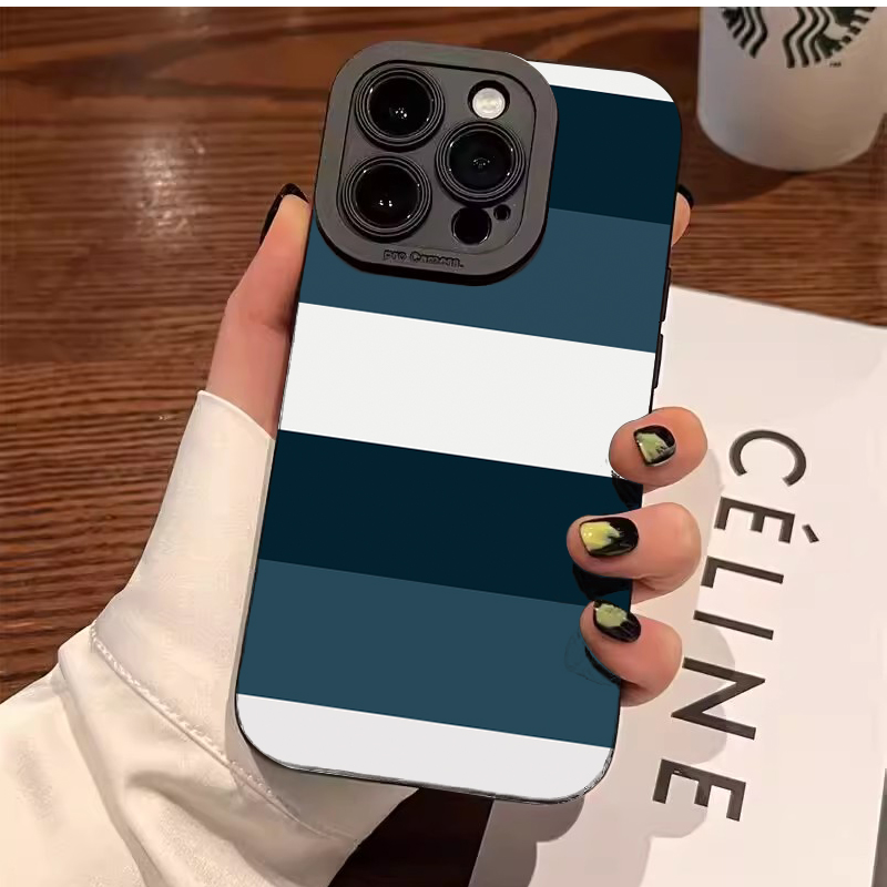 Phone Cases Samsung S25 Ultra - Чехол для телефона с сине-белым полосатым