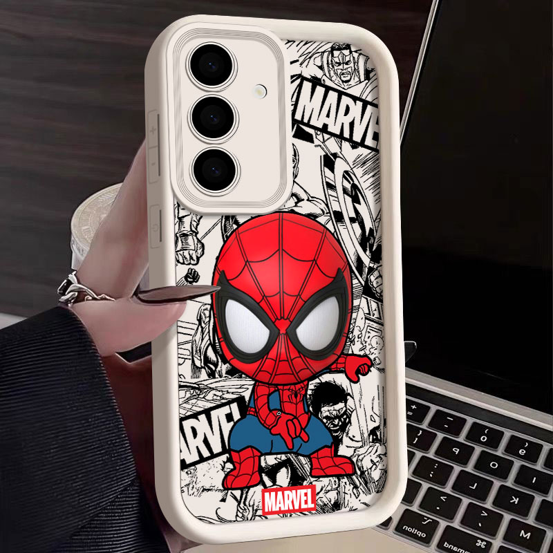 Phone Cases Samsung S25 - Чехол Marvel Spiderman Cute Fundas для