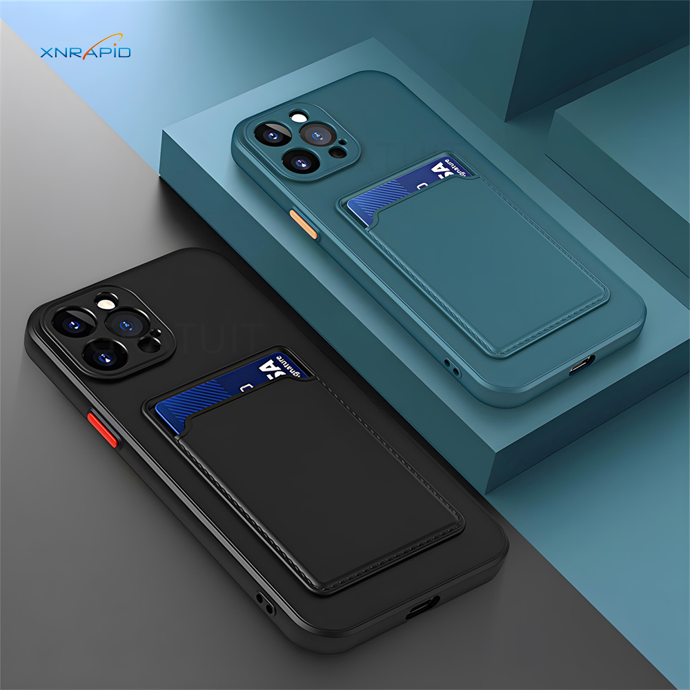 Phone Cases With Wallet On Back - Силиконовый чехол-бумажник для iPhone 16 Pro