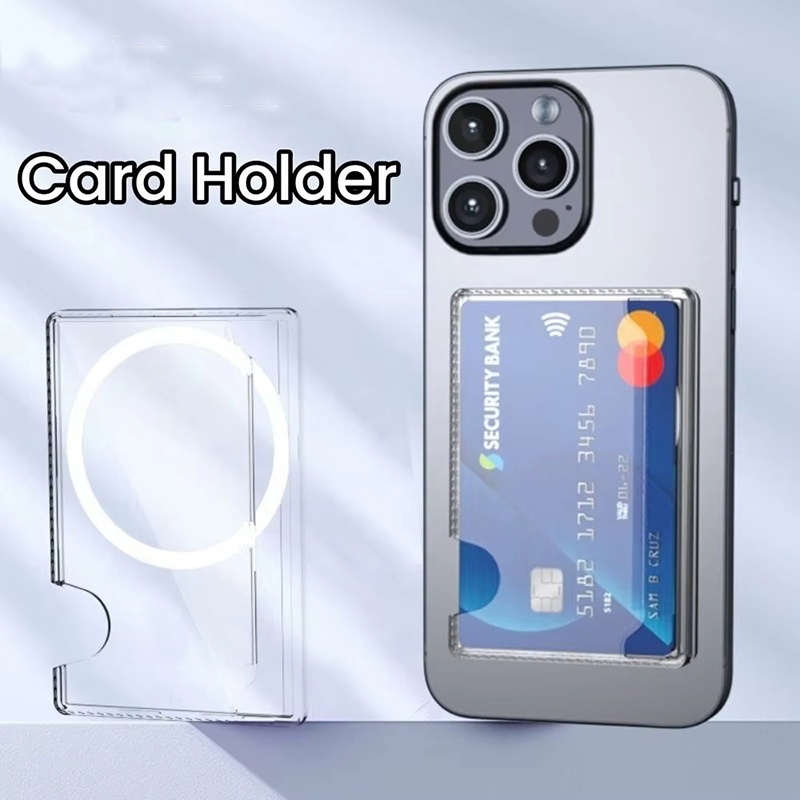 Phone Cases With Wallet On Back - Магнитный прозрачный кошелек-держатель для карт с