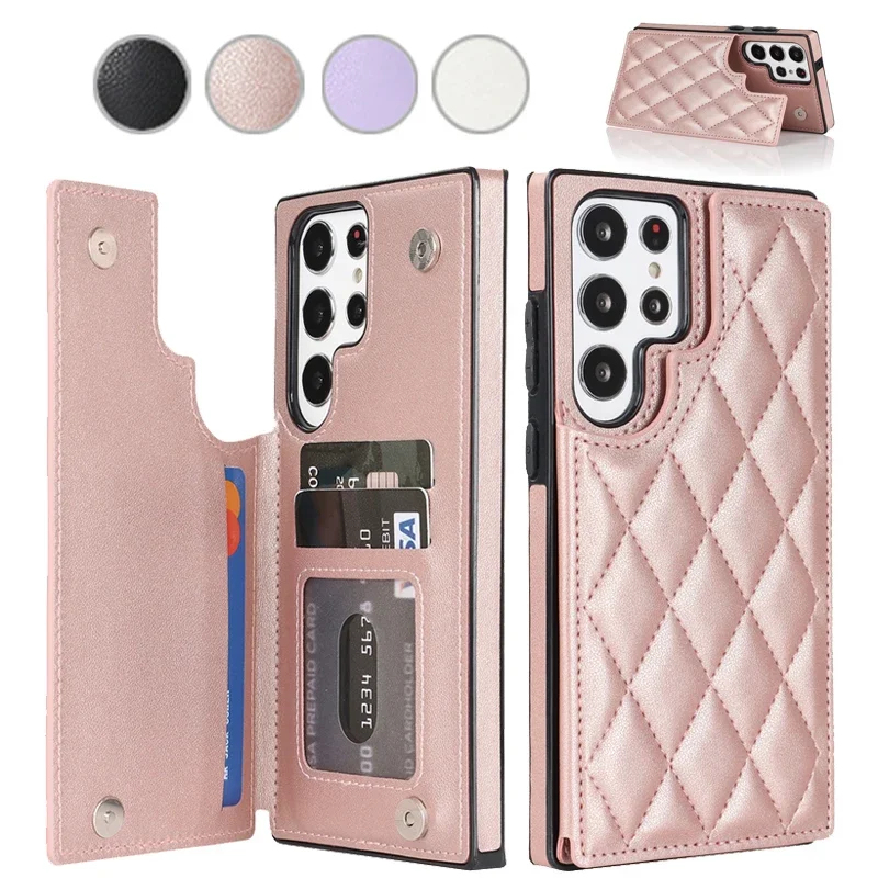 Phone Cases With Wallet On Back - Роскошный кожаный чехол-флип для Samsung S26