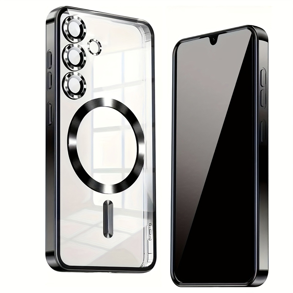 Luxury Plating Case - Роскошные прозрачные чехол с магнитным покрытием