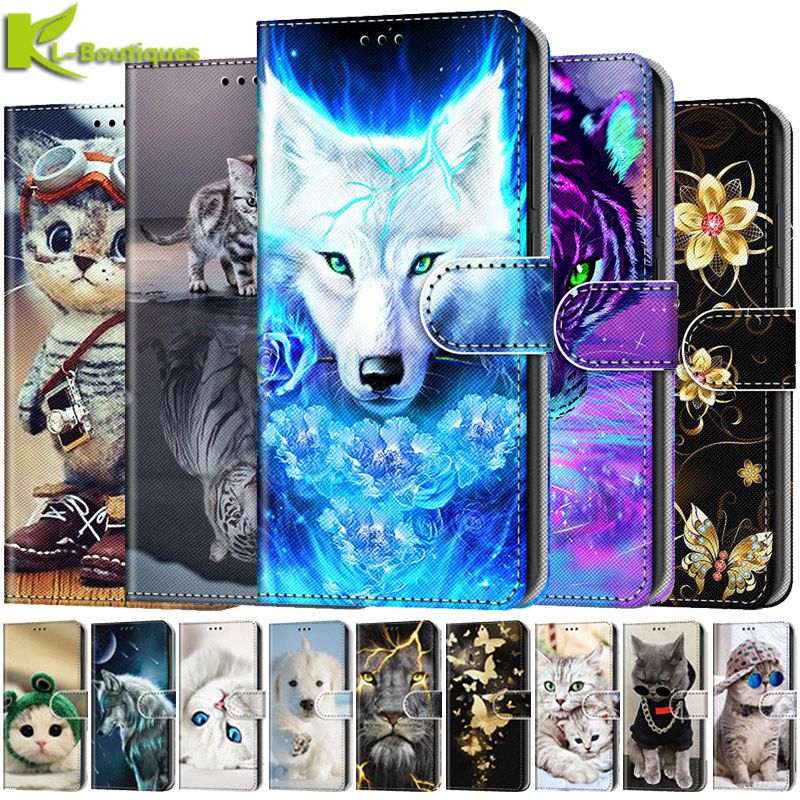 Phone Cases On Sale - Чехол-кошелек с изображением тигра и животных