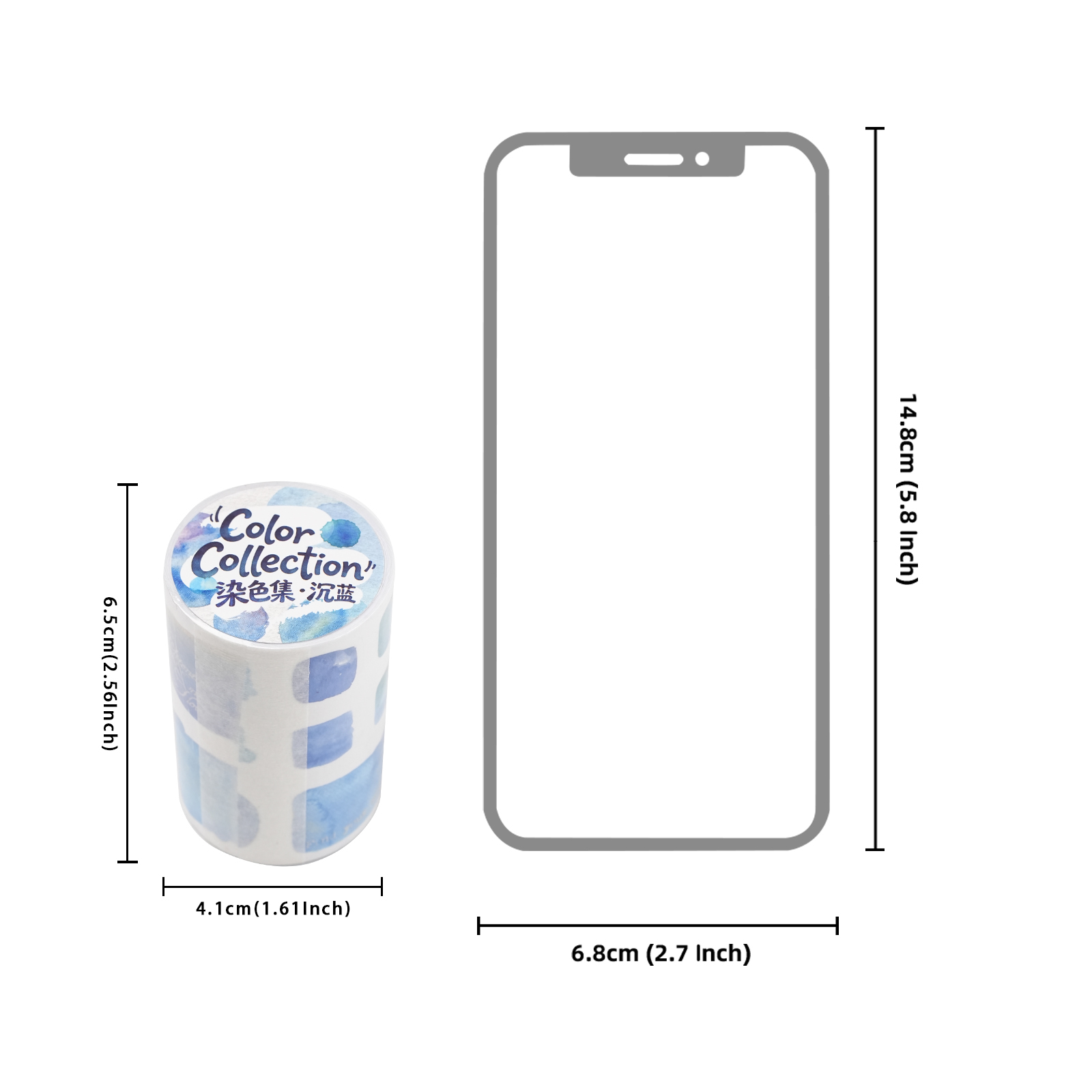 Etori Life 1 шт. 65 мм*2 м Дек – обзор и цена Gradient Color Case