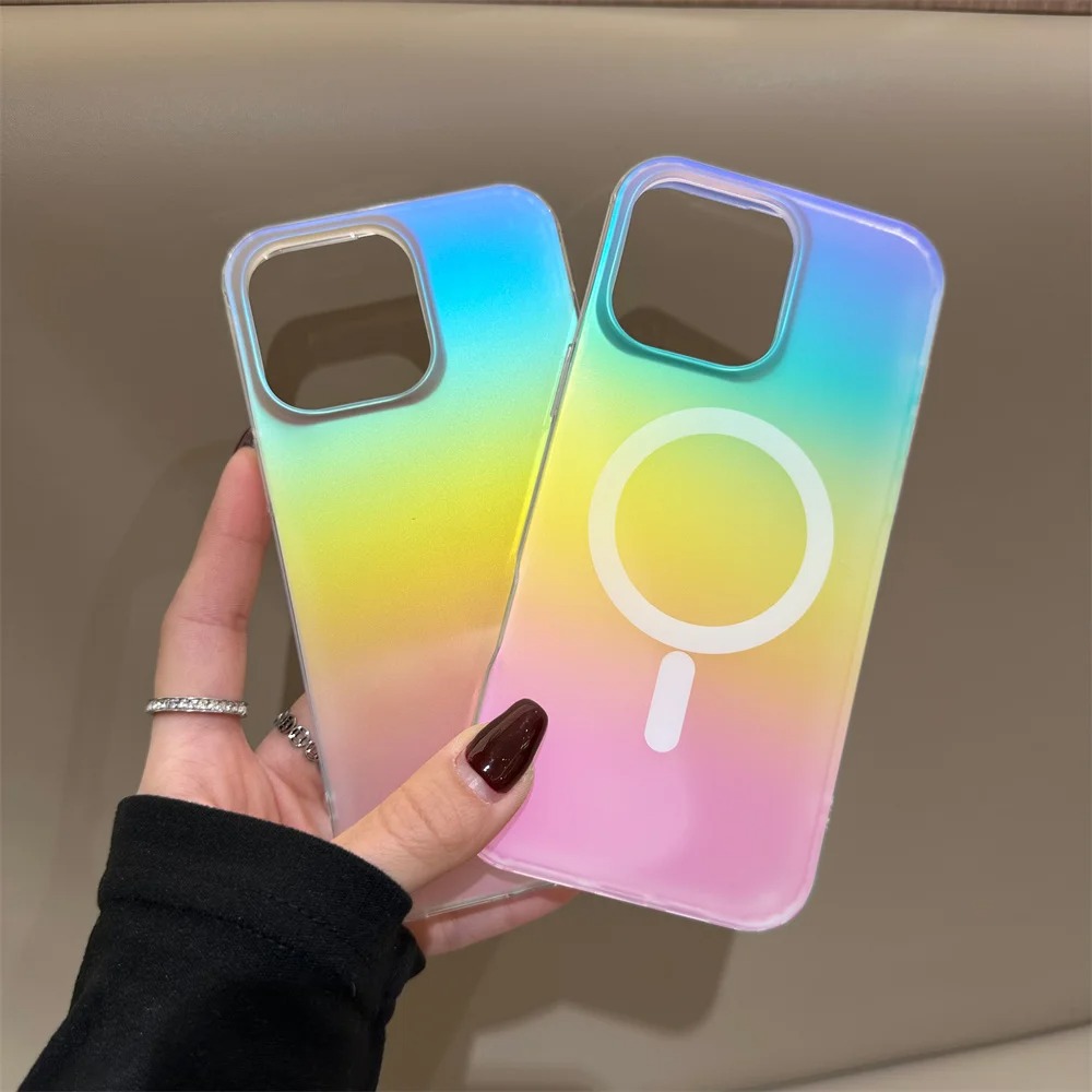 Матовый чехол с лазерным гради – обзор и цена Gradient Color Case