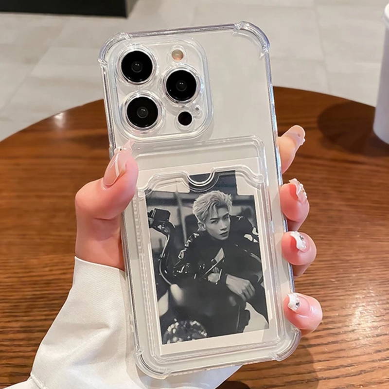 Прозрачный чехол-держатель для – обзор и цена Phone Cases With Wallet On Back