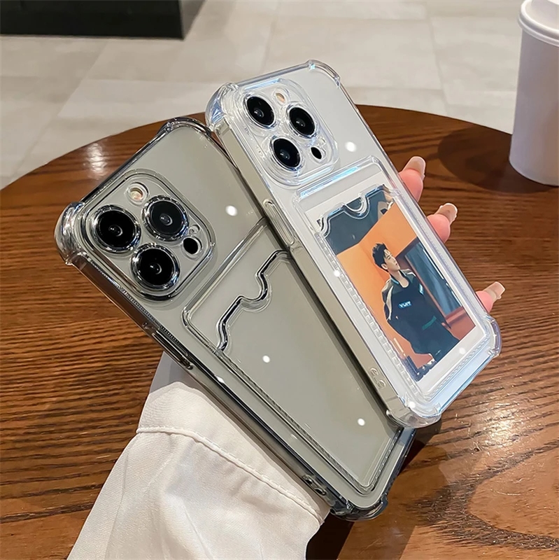 Прозрачный чехол-держатель для – обзор и цена Phone Cases With Wallet On Back